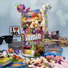 Hampers and Gifts to the UK - Send the Born In The 90's - Retro Sweet Jar